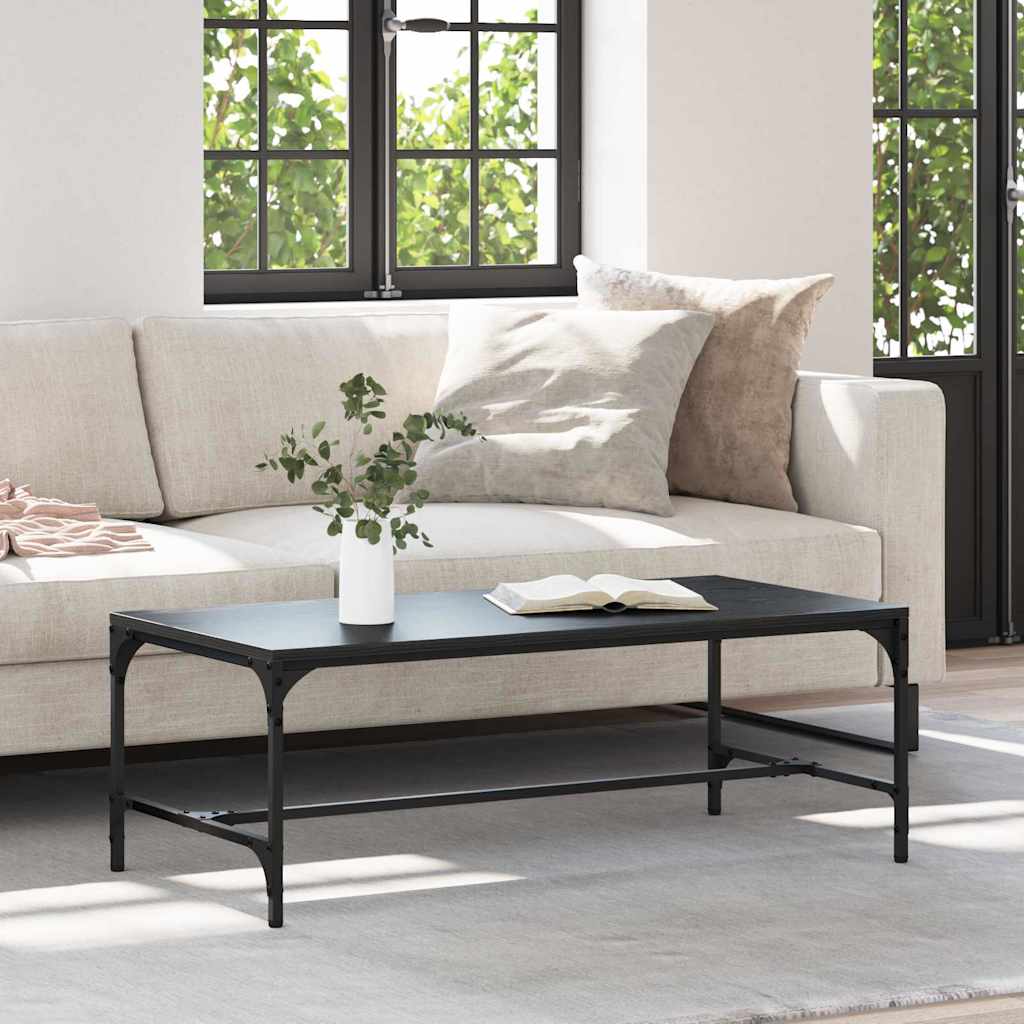 Kaffebord Svart Eik 100 x 50 x 35 cm Konstruert tre