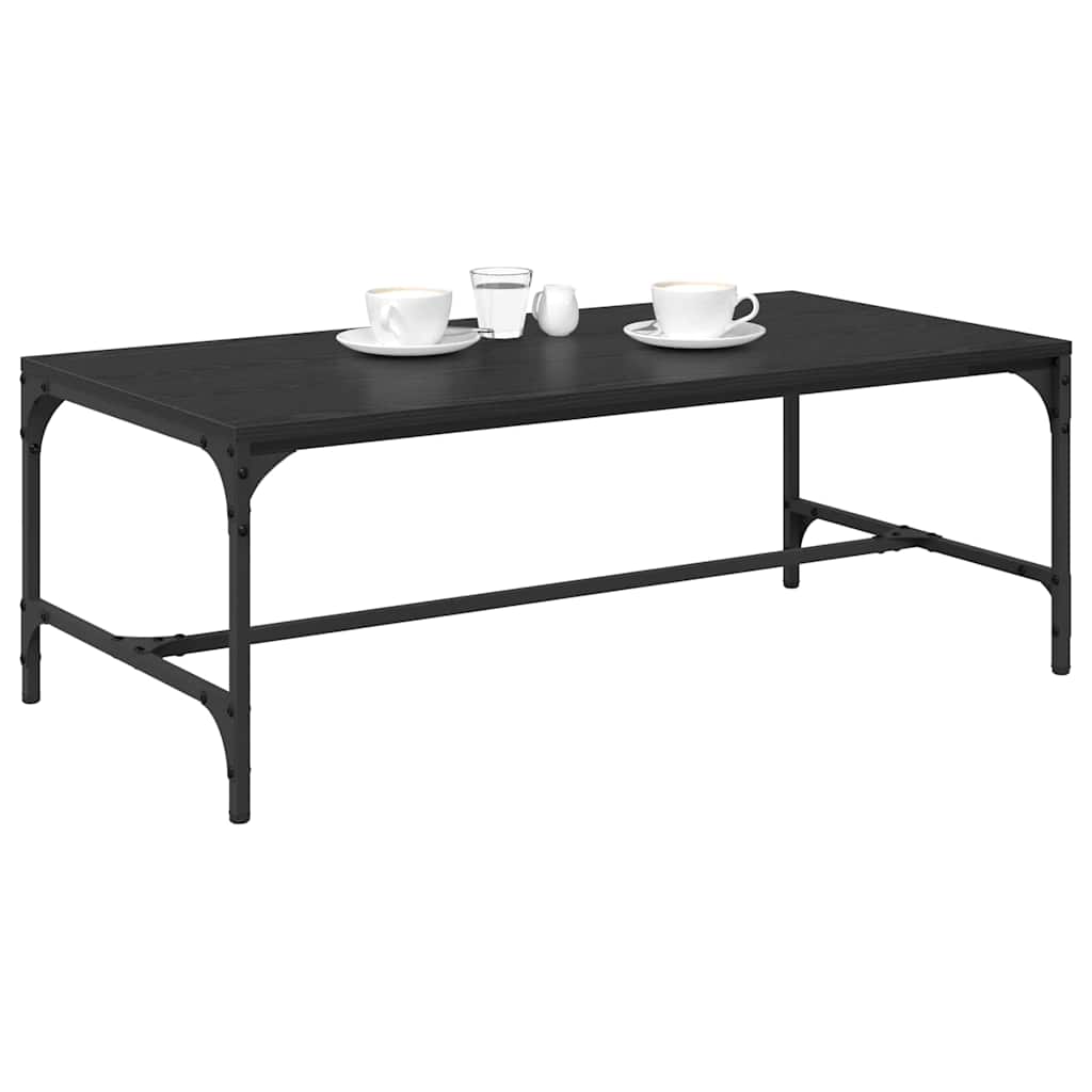Kaffebord Svart Eik 100 x 50 x 35 cm Konstruert tre