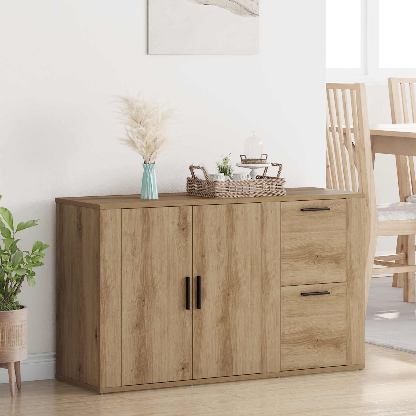 Serviesskap Artisan Eik 100 x 33 x 59,5 cm Konstruert tre