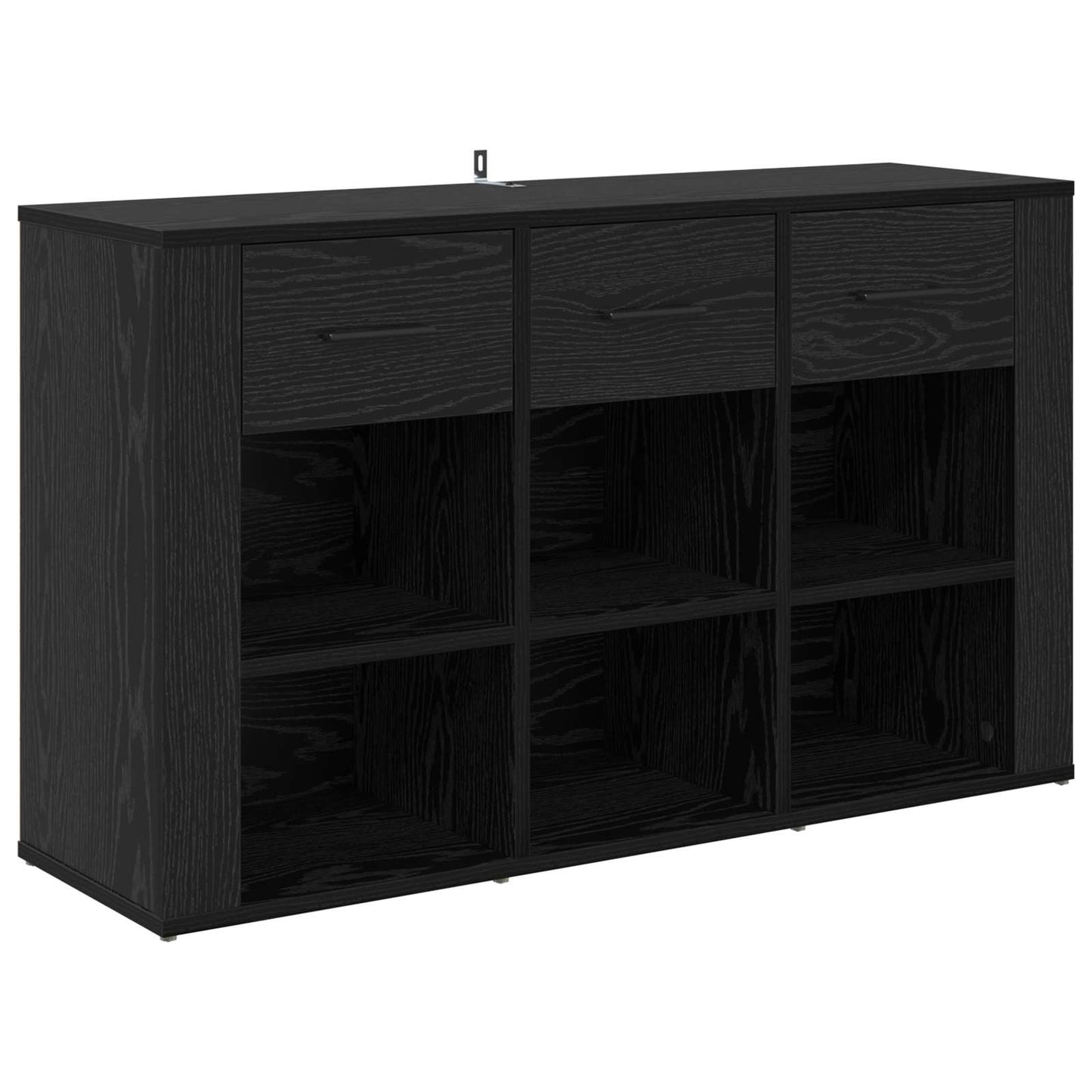 Serviesskap Svart Eik 100 x 30 x 59,5 cm Konstruert tre