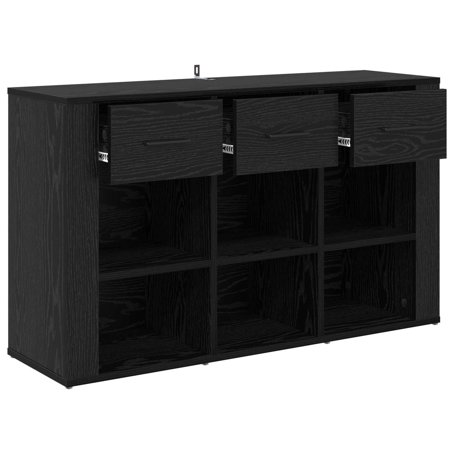 Serviesskap Svart Eik 100 x 30 x 59,5 cm Konstruert tre