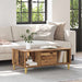 Kaffebord med skuff Gamle tre 90 x 50 x 26.5 cm Konstruert tre