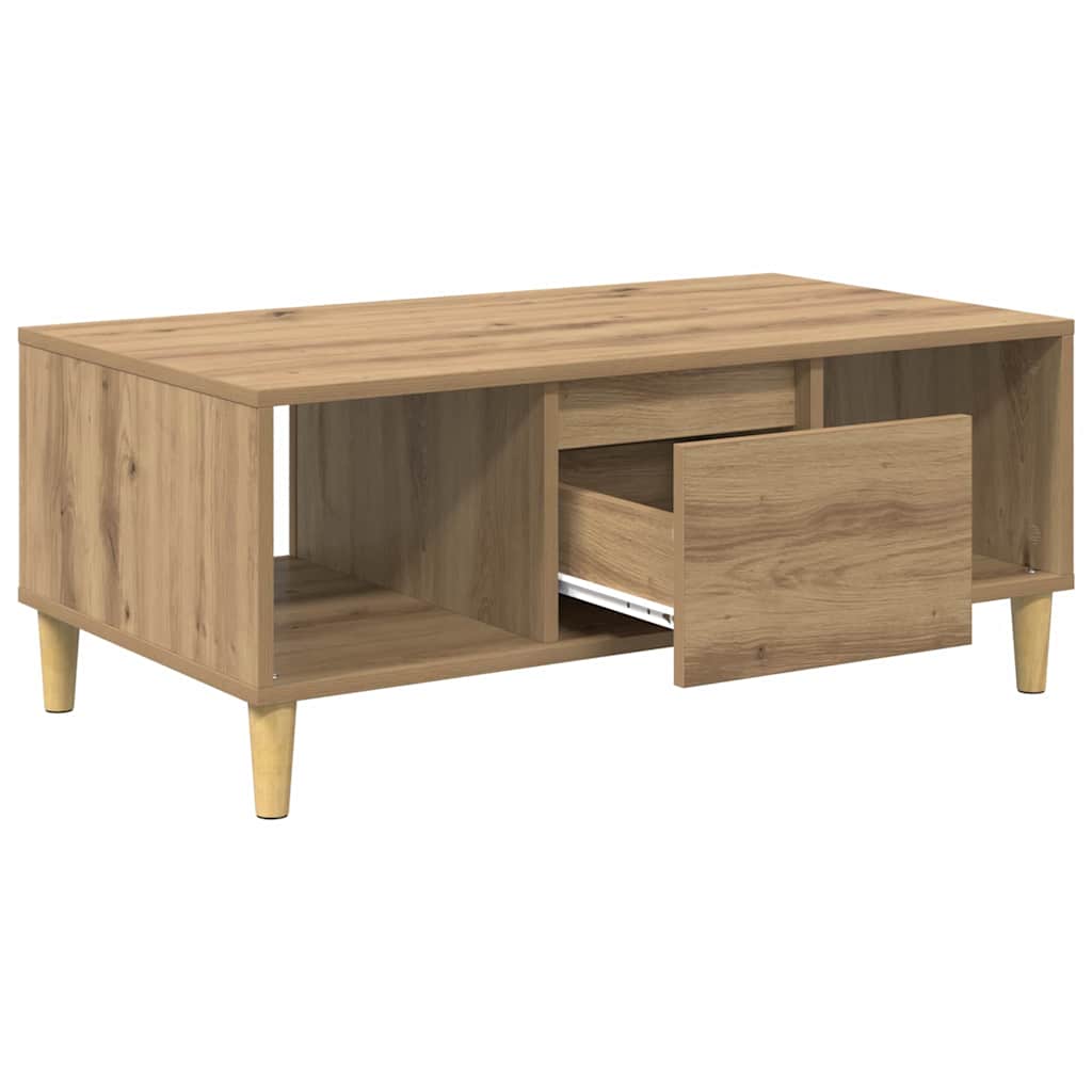 Kaffebord Artisan Eik 90 x 50 x 26.5 cm Konstruert tre