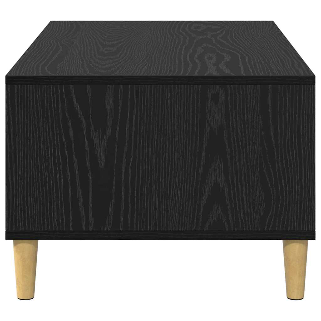 Kaffebord med skuff Svart Eik 90 x 50 x 26.5 cm Konstruert tre