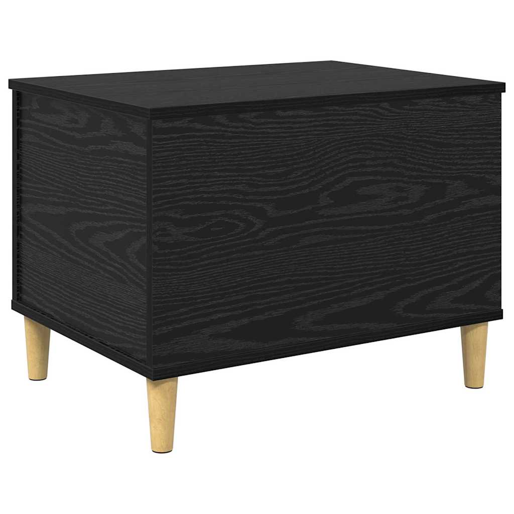 Nattbordskap Svart Eik 60 x 44,5 x 45 cm Konstruert tre