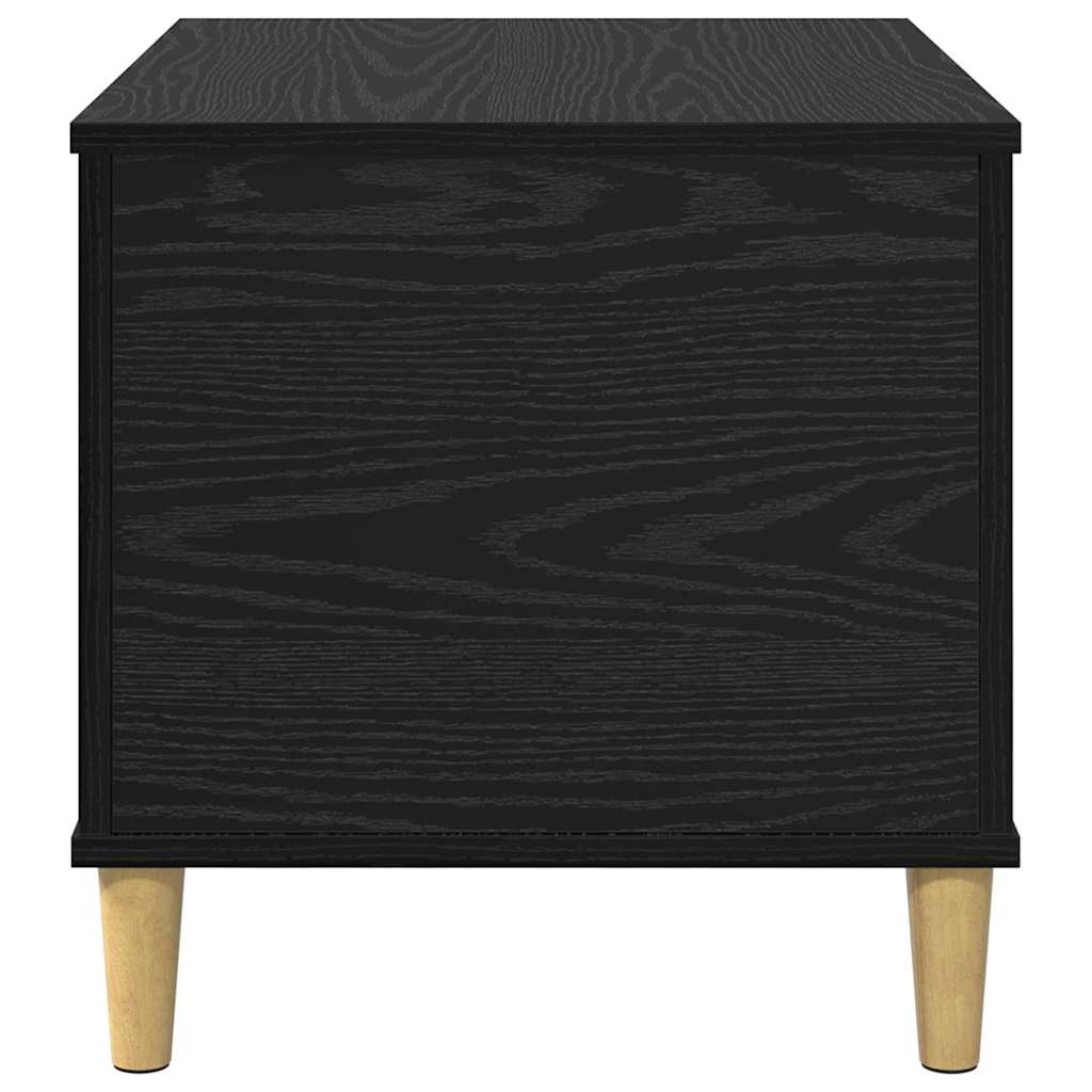 Nattbordskap Svart Eik 60 x 44,5 x 45 cm Konstruert tre