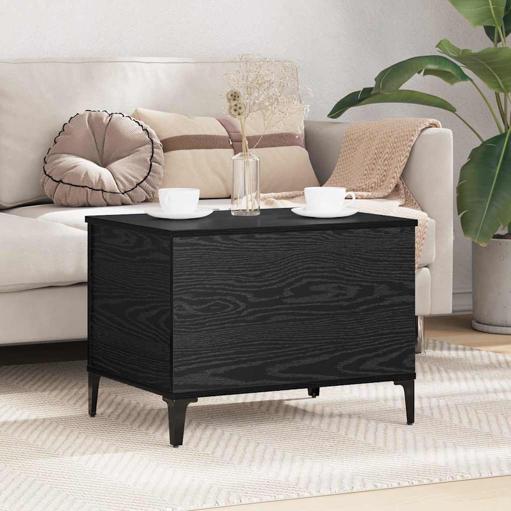 Kaffebord Svart Eik 60 x 44,5 x 45 cm Konstruert tre