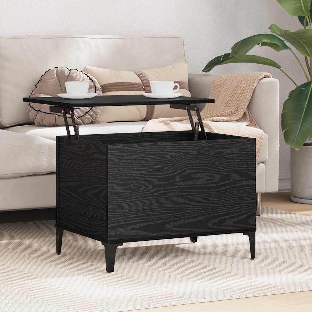 Kaffebord Svart Eik 60 x 44,5 x 45 cm Konstruert tre