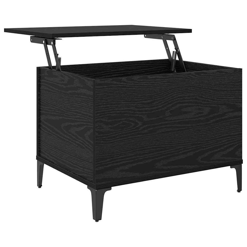 Kaffebord Svart Eik 60 x 44,5 x 45 cm Konstruert tre