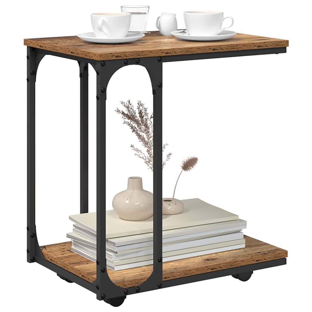 Sidetabell Gammelt tre 50 x 35 x 55.5 cm Konstruert tre