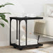 Sidetabell med hylle Svart Eik 50 x 35 x 55.5 cm Konstruert tre
