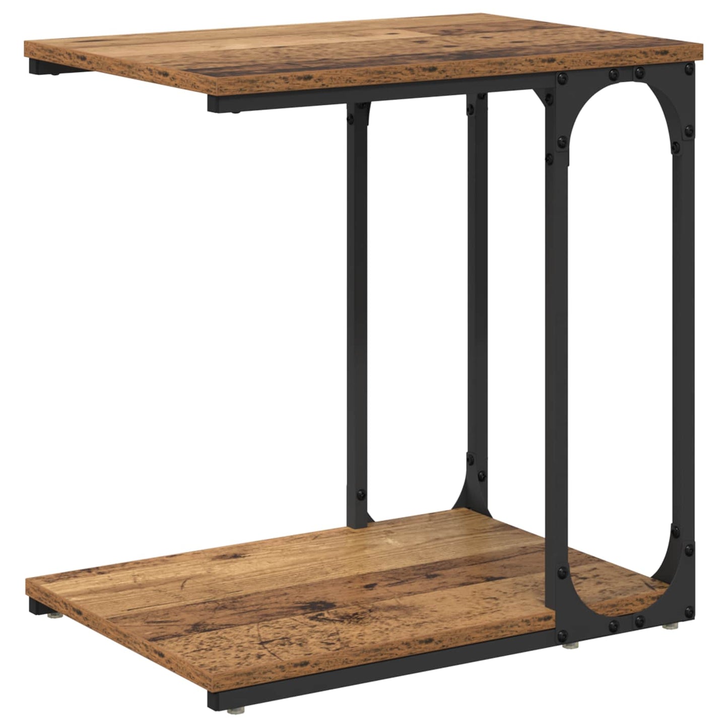 Sidetabell med hylle Gammelt tre 50 x 35 x 52 cm Konstruert tre