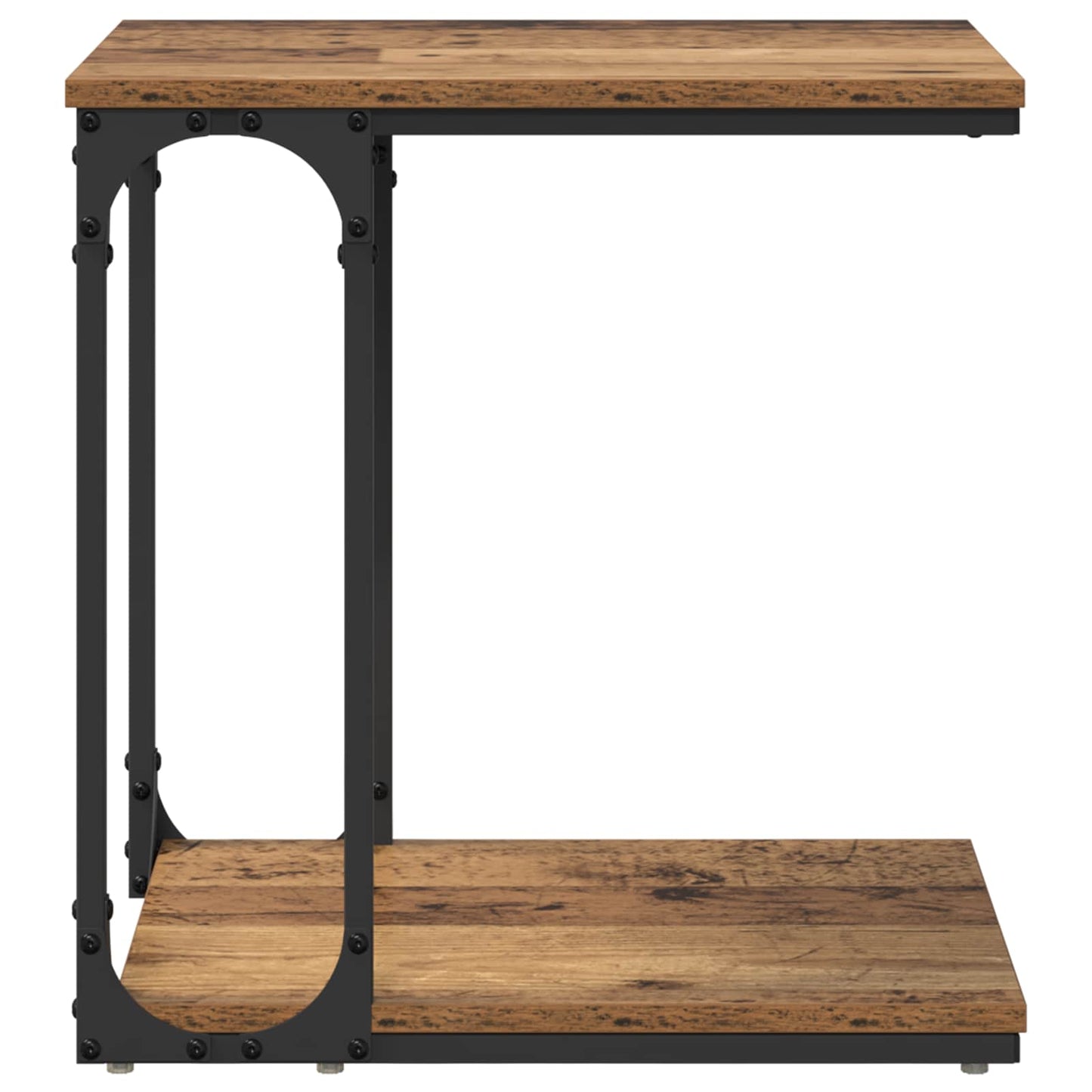 Sidetabell med hylle Gammelt tre 50 x 35 x 52 cm Konstruert tre