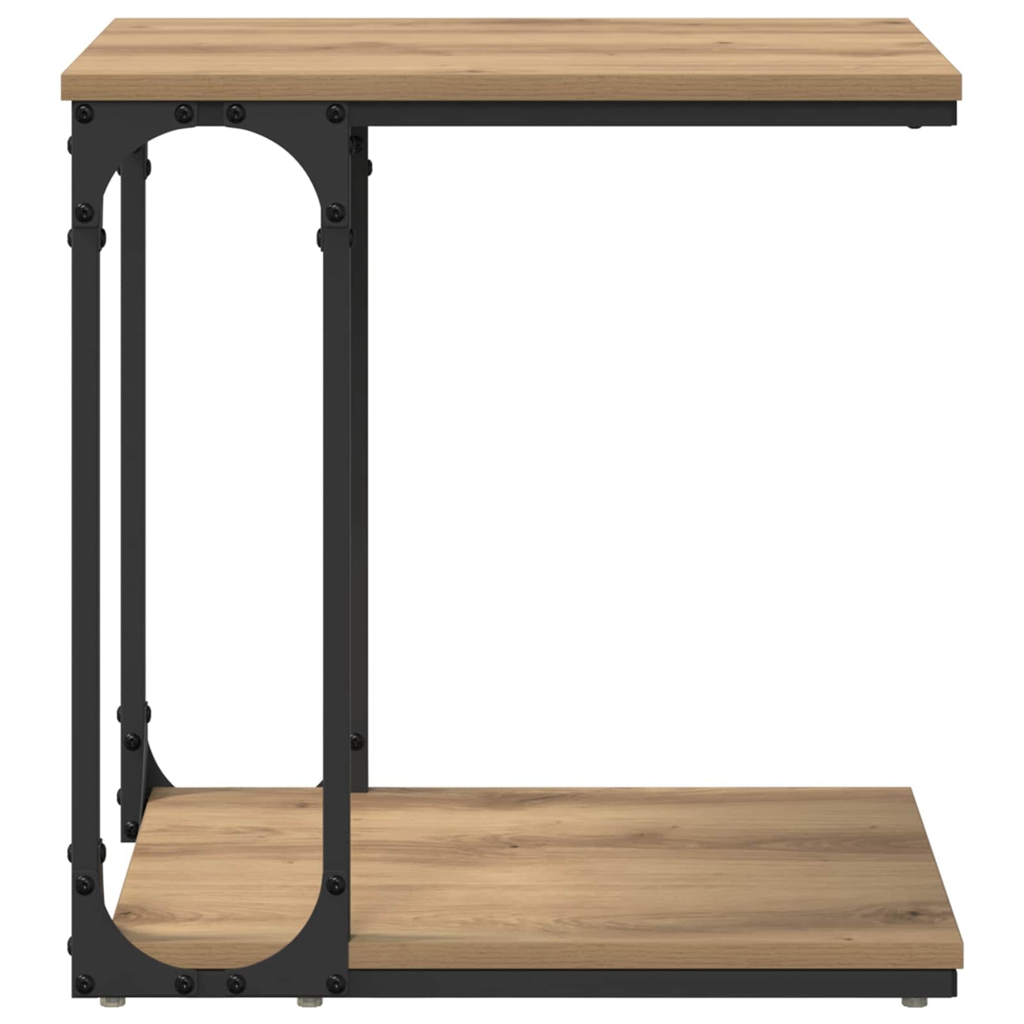 Sidetabell med hylle Artisan Eik 50 x 35 x 52 cm Konstruert tre