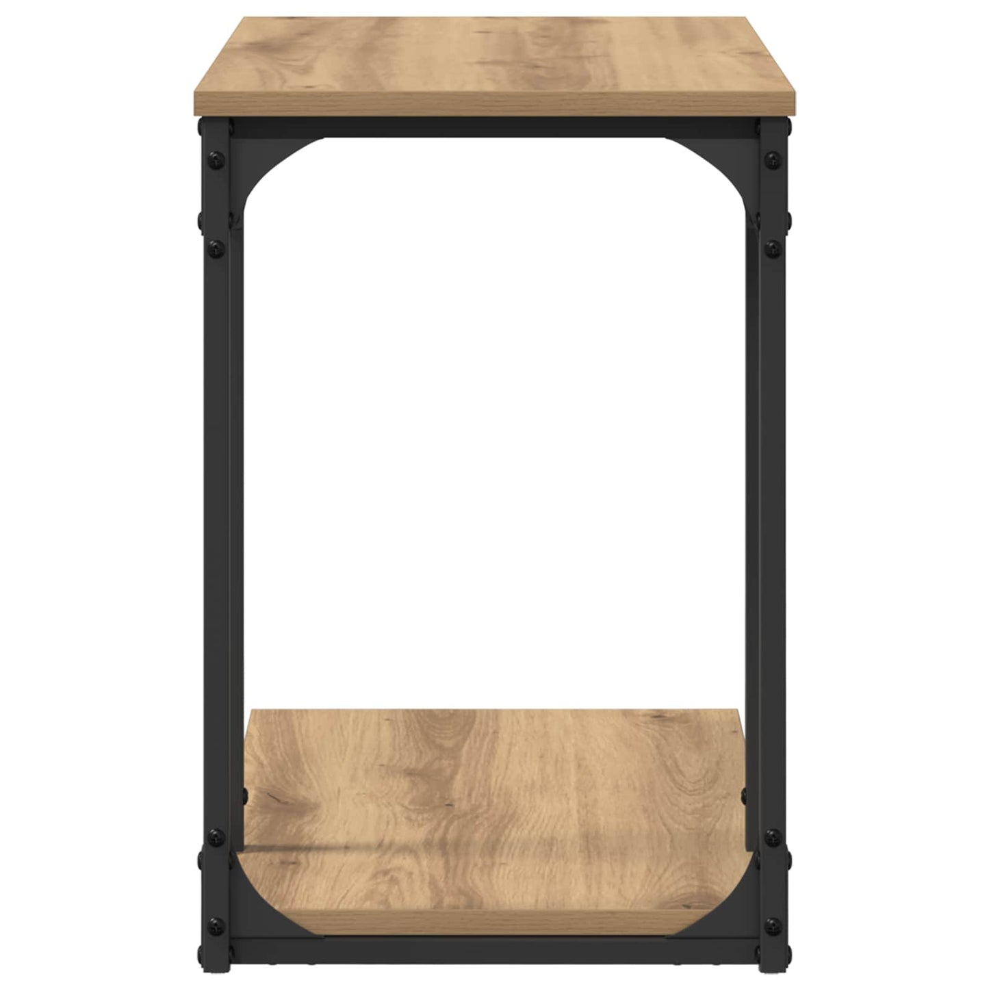 Sidetabell med hylle Artisan Eik 50 x 35 x 52 cm Konstruert tre