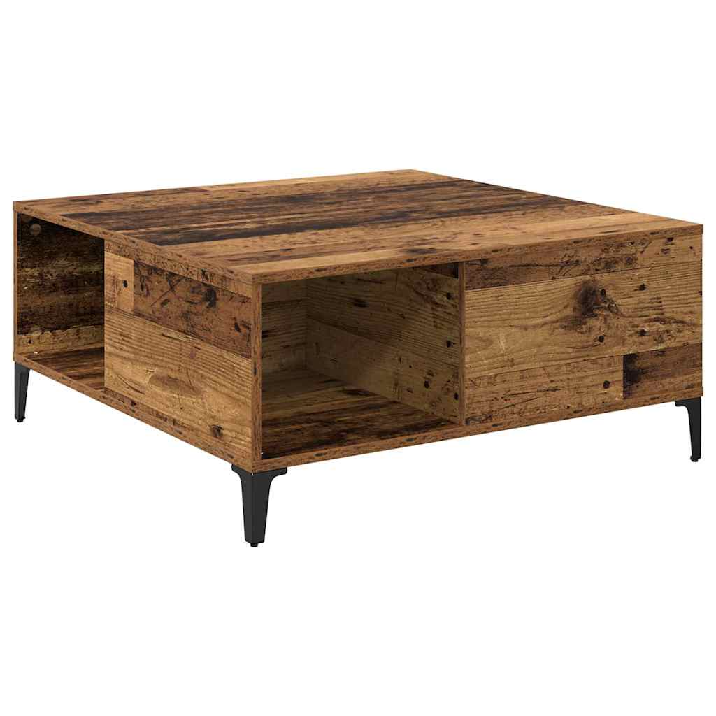 Kaffebord Gamle tre 80 x 80 x 36,5 cm Konstruert tre