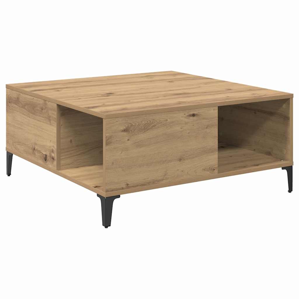 Kaffebord Artisan Eik 80 x 80 x 36,5 cm Konstruert tre