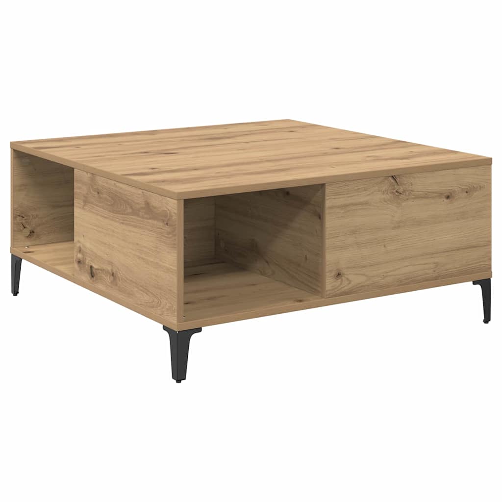 Kaffebord Artisan Eik 80 x 80 x 36,5 cm Konstruert tre