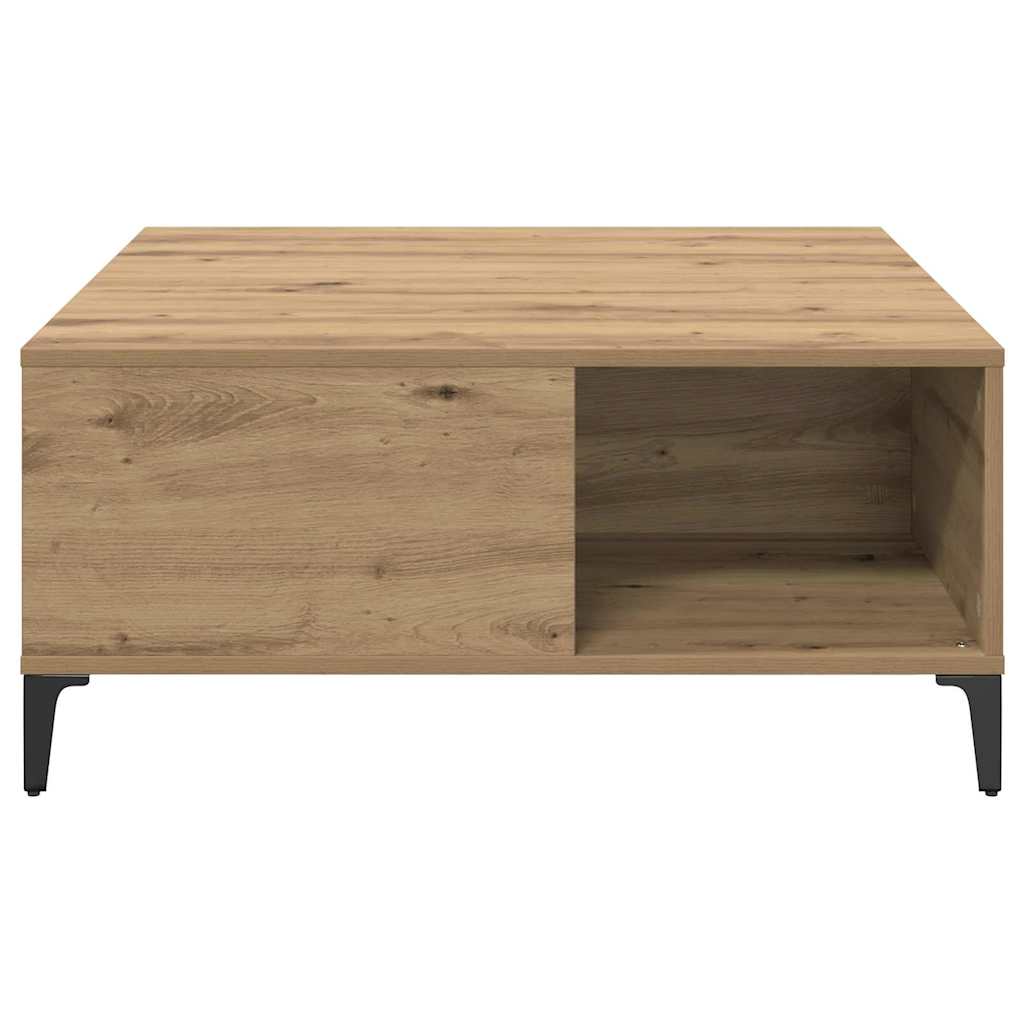 Kaffebord Artisan Eik 80 x 80 x 36,5 cm Konstruert tre