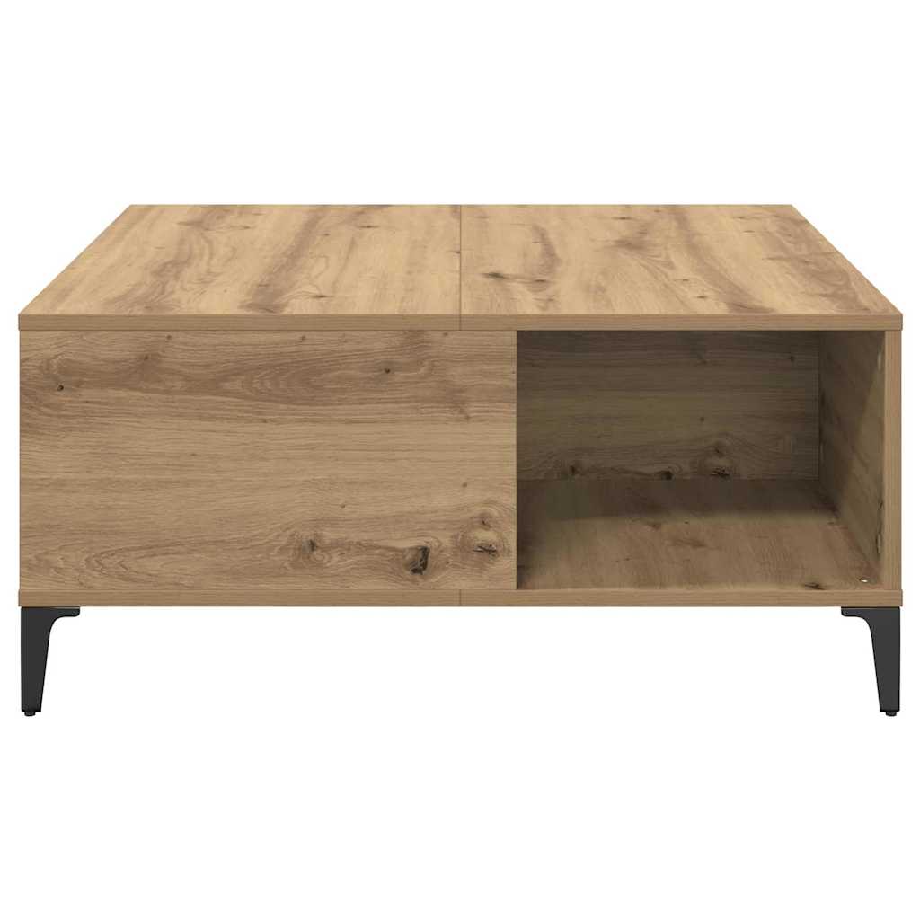 Kaffebord Artisan Eik 80 x 80 x 36,5 cm Konstruert tre