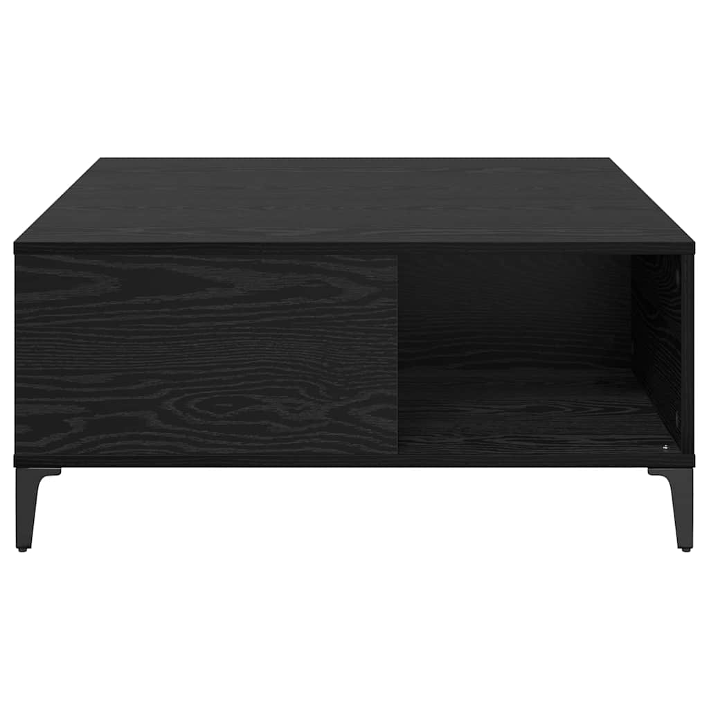 Kaffebord Svart Eik 80 x 80 x 36,5 cm Konstruert tre