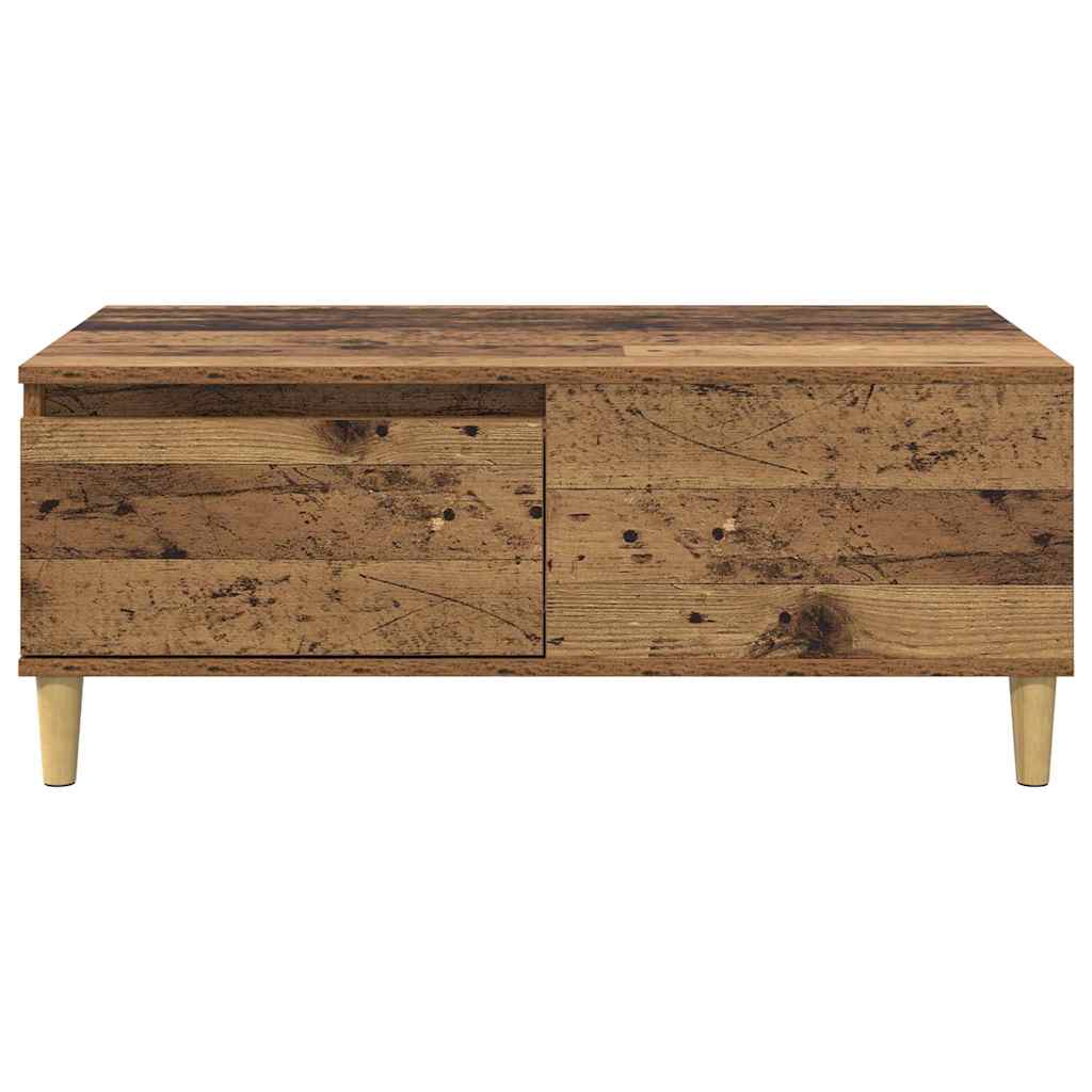 Kaffebord med skuff Gamle tre 90 x 50 x 35 cm Konstruert tre
