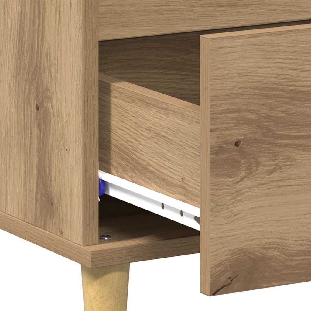 Kaffebord med skuff Artisan Eik 90 x 50 x 35 cm Konstruert tre