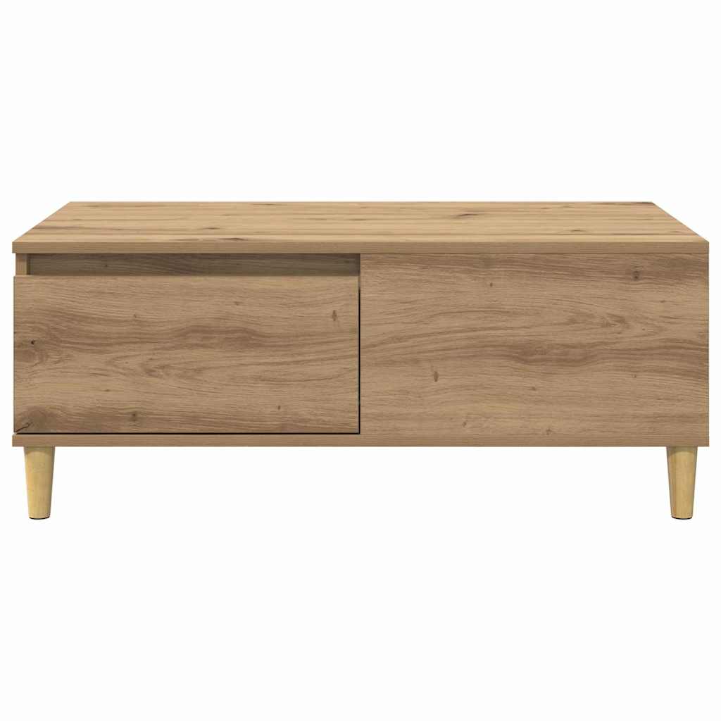 Kaffebord med skuff Artisan Eik 90 x 50 x 35 cm Konstruert tre