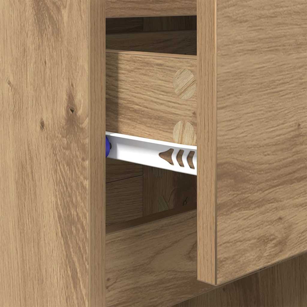 Nattbordskap 2 pcs Artisan Eik 40 x 35 x 70 cm Konstruert tre
