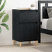 Nattbordskap 2 pcs Svart Eik 40 x 35 x 70 cm Konstruert tre