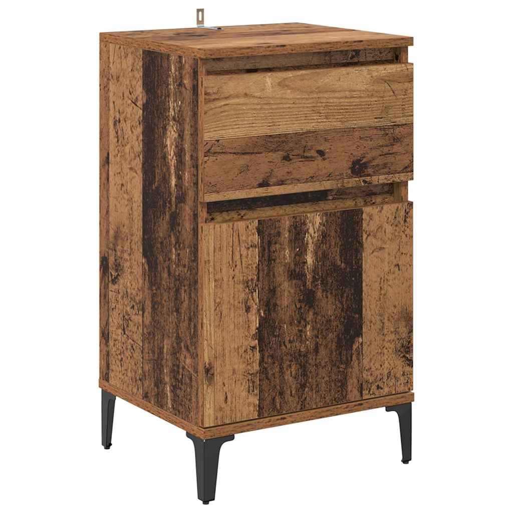 Nattbordskap Gammelt tre 40 x 35 x 70 cm Konstruert tre