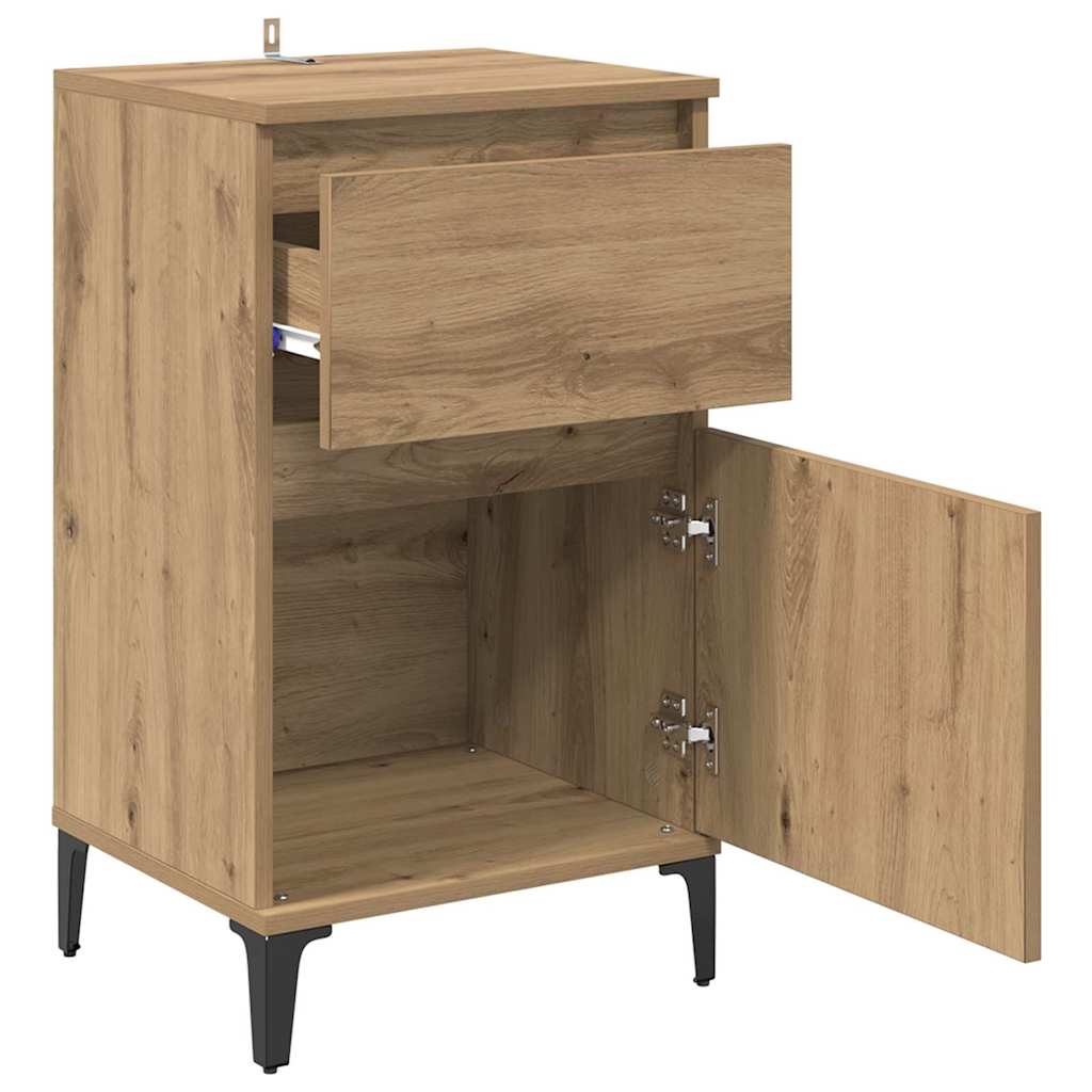 Nattbordskap Artisan Eik 40 x 35 x 70 cm Konstruert tre