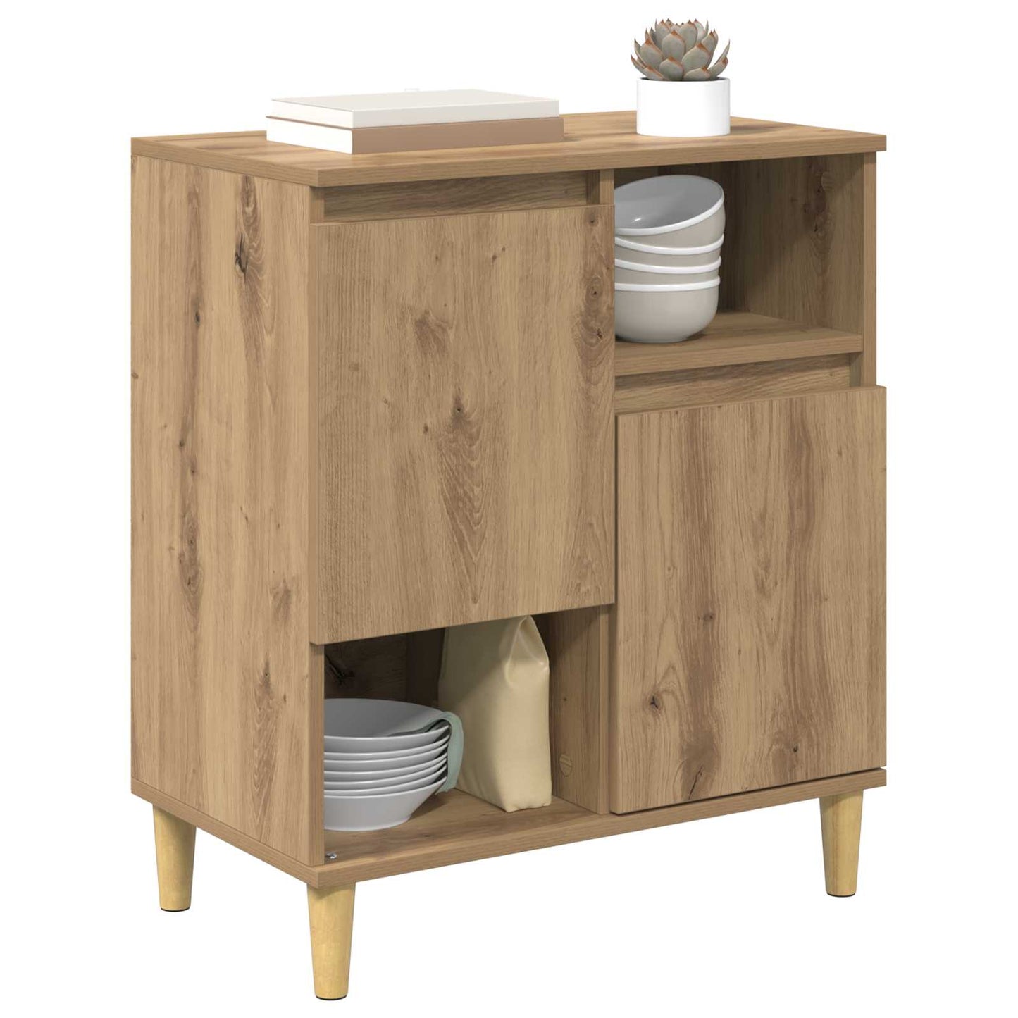 Serviesskap artisan eik 35 x 60 x 70 cm Konstruert tre