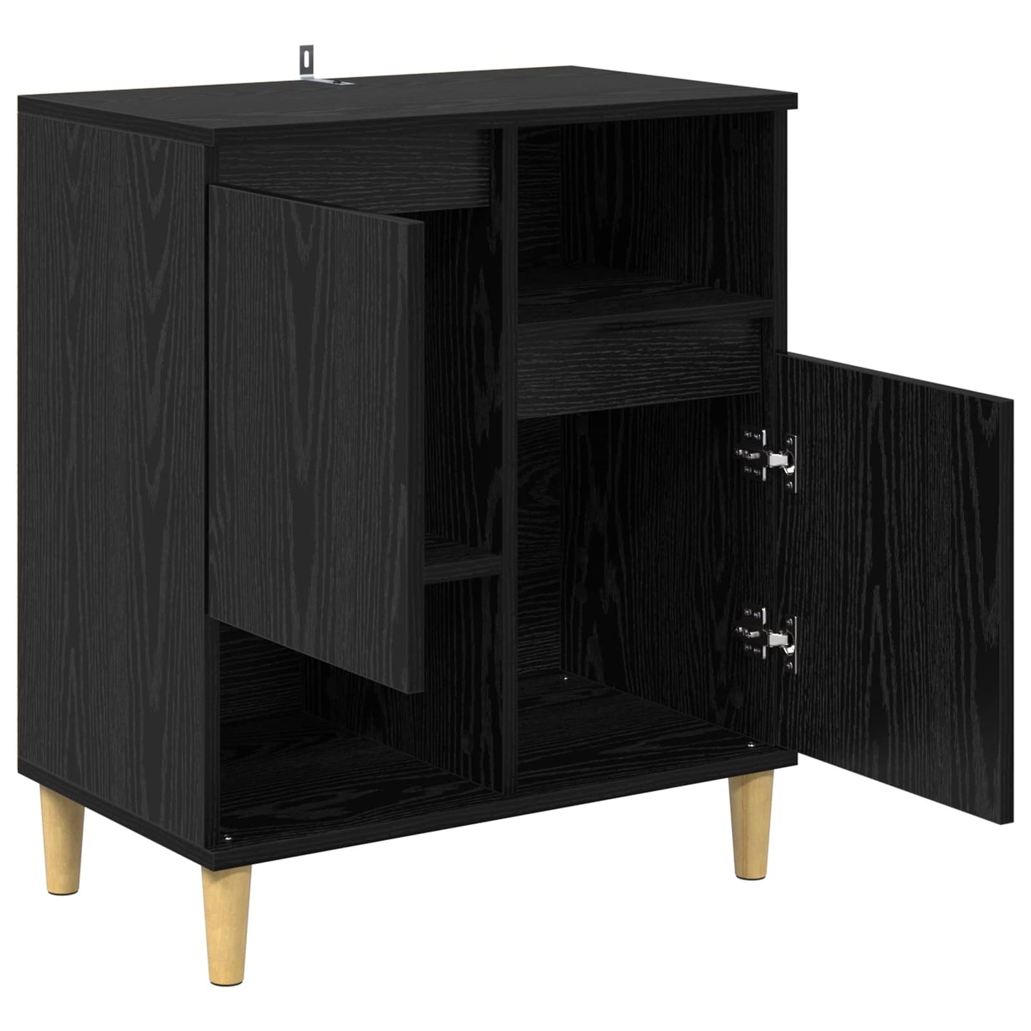 Serviesskap Svart eik 35 x 60 x 70 cm Konstruert tre