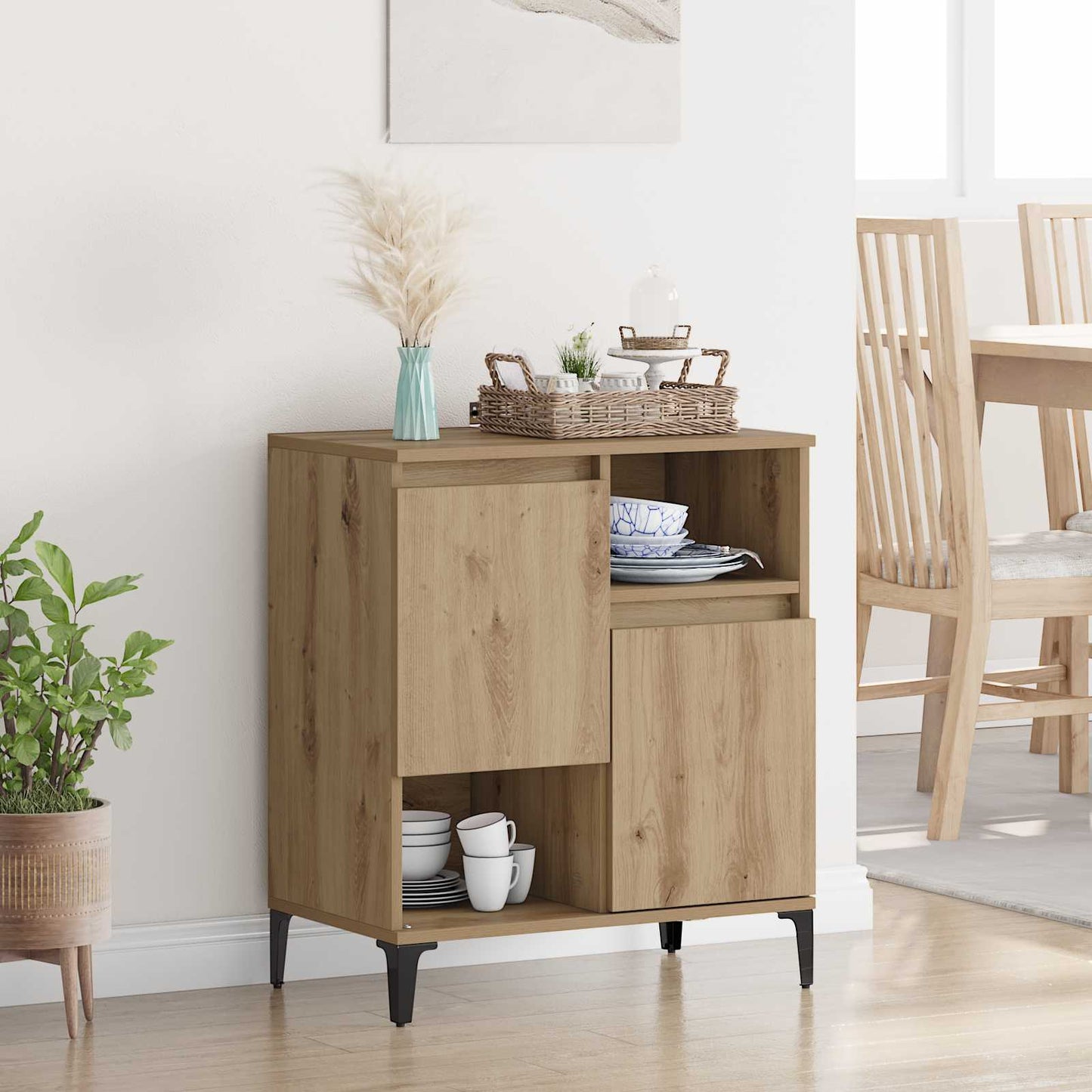 Serviesskap Artisan Eik 60 x 35 x 70 cm Konstruert tre