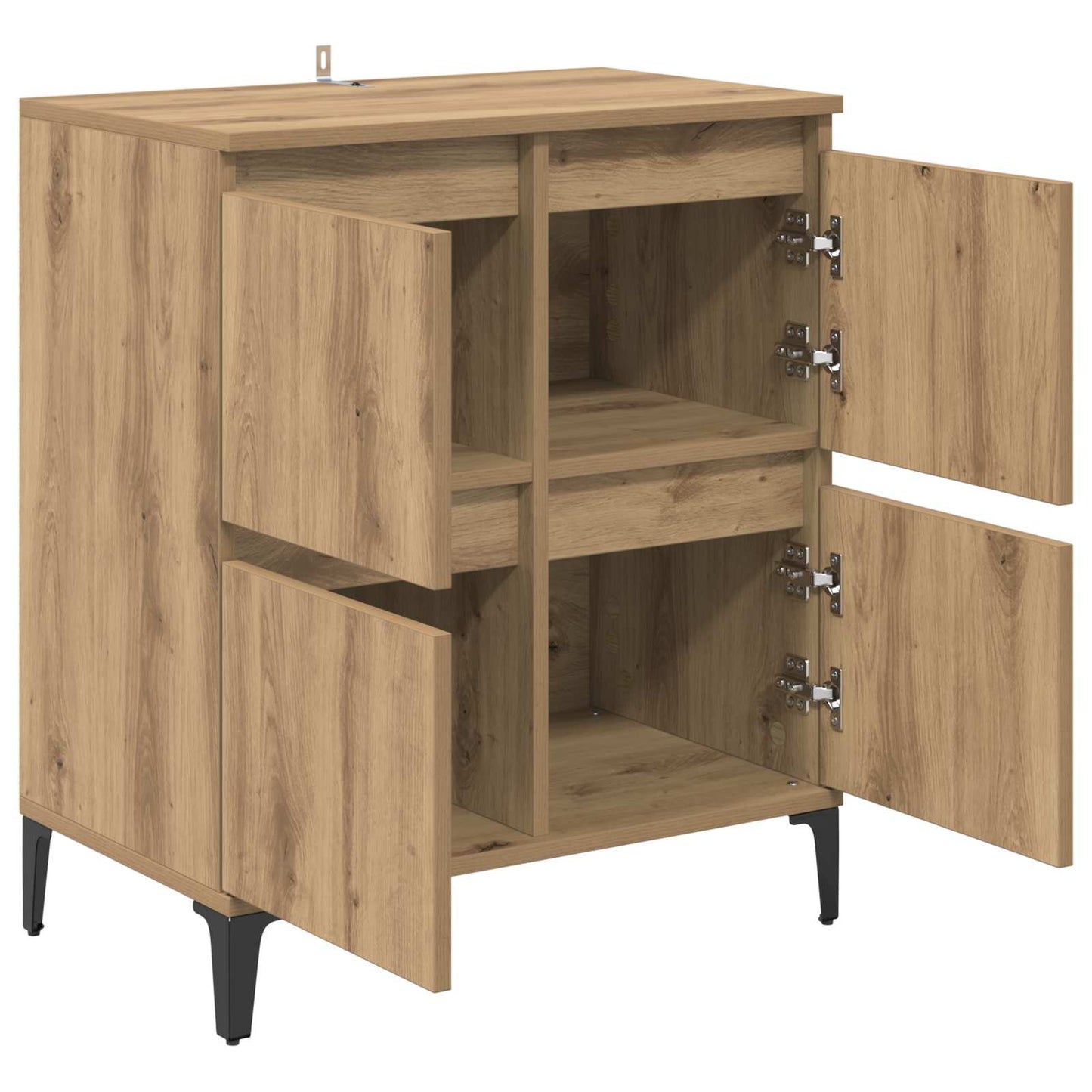 Serviesskap Artisan Eik 60 x 35 x 70 cm Ingeniørtre og jern