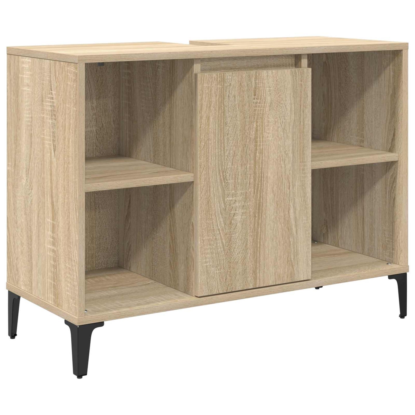 Vaskeskap Sonoma eik 80 x 33 x 60 cm Ingeniørtre og jern