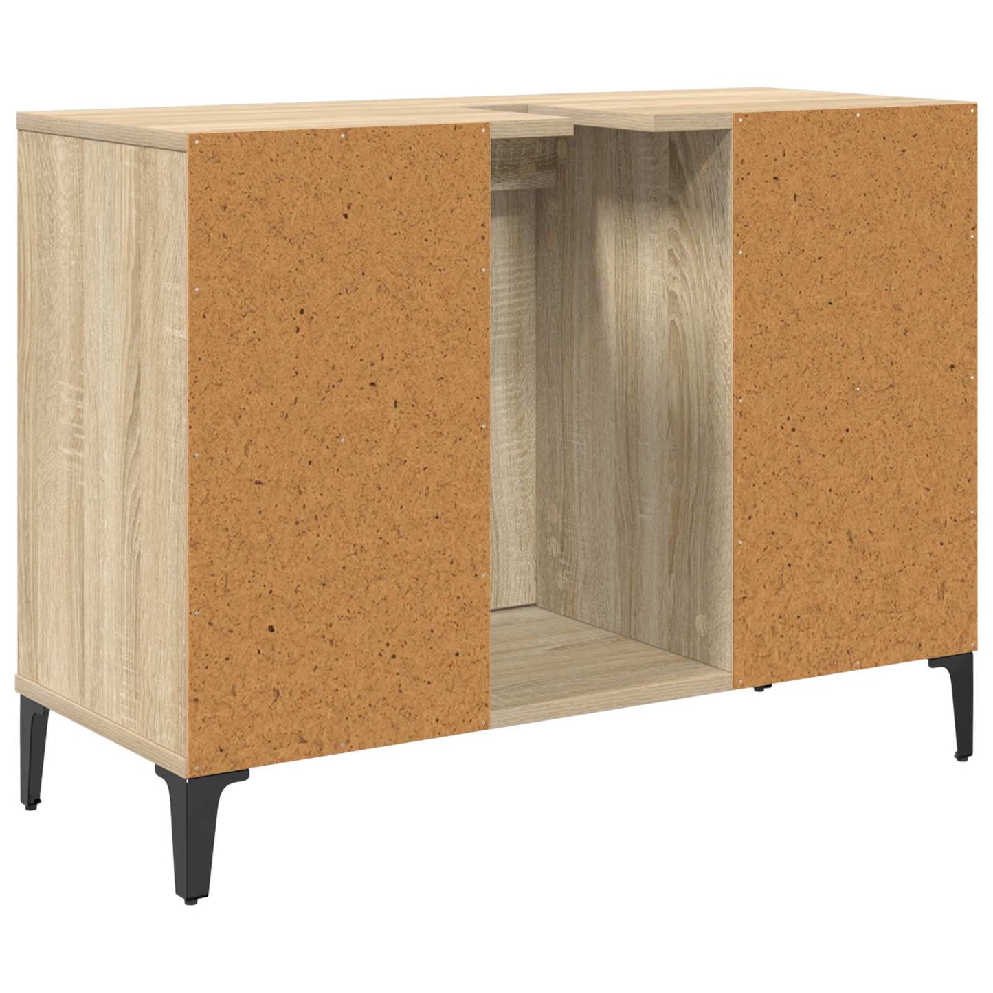 Vaskeskap Sonoma eik 80 x 33 x 60 cm Ingeniørtre og jern
