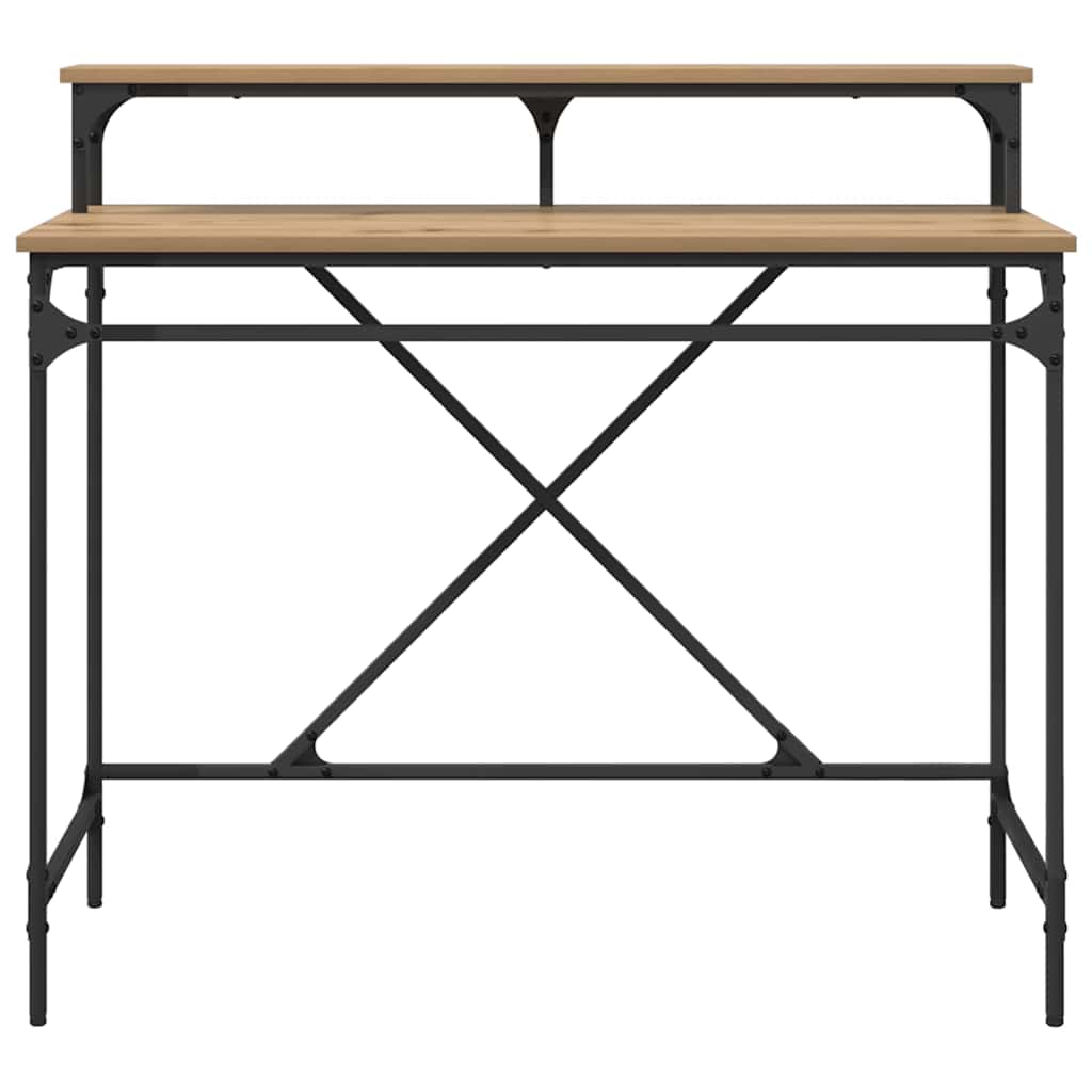 Skrivebord Artisan Eik 100 x 50 x 90 cm Konstruert tre