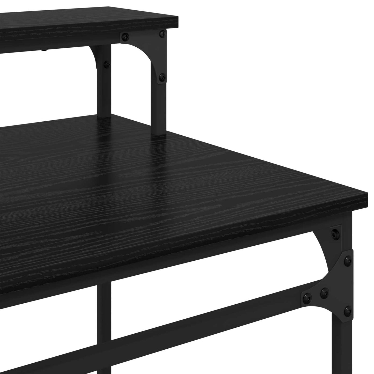 Skrivebord Svart Eik 100 x 50 x 90 cm Konstruert tre