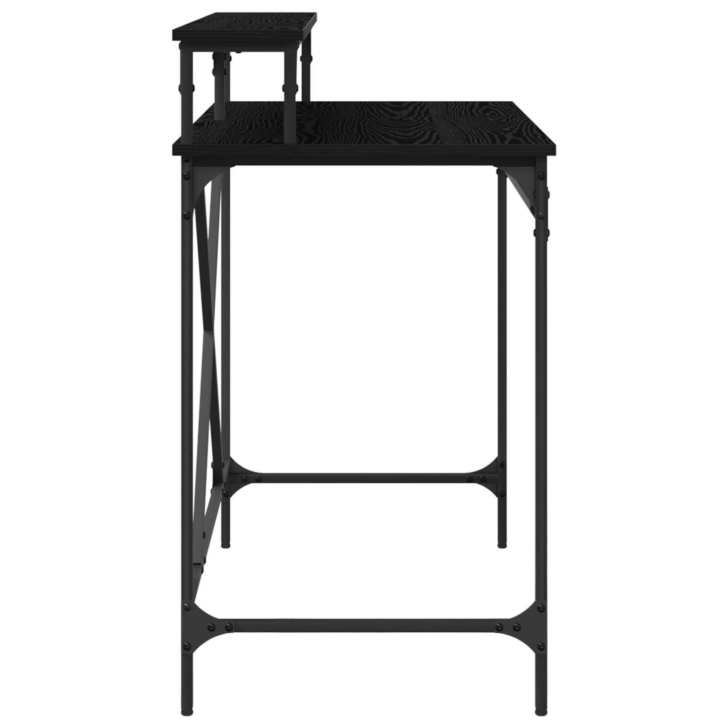 Skrivebord Svart Eik 100 x 50 x 90 cm Konstruert tre