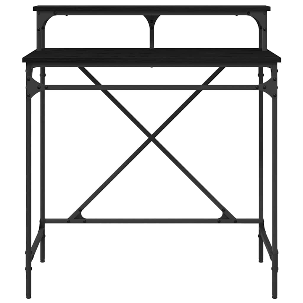 Skrivebord Svart Eik 80 x 50 x 90 cm Konstruert tre
