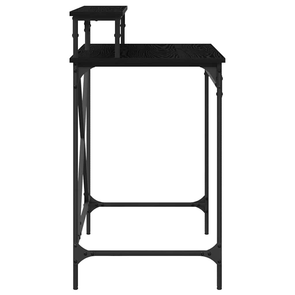 Skrivebord Svart Eik 80 x 50 x 90 cm Konstruert tre