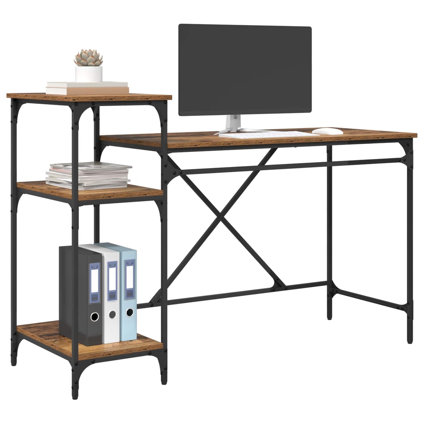 Skrivebord Gamle tre 135 x 50 x 90 cm Konstruert tre