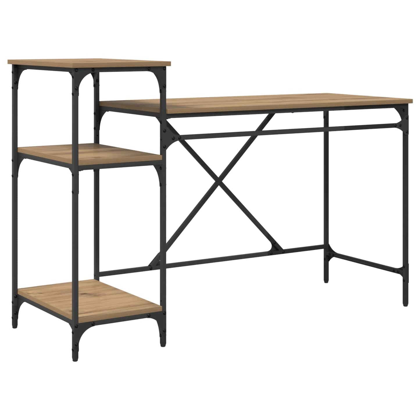 Skrivebord Artisan Eik Konstruert tre 135 x 50 x 90 cm