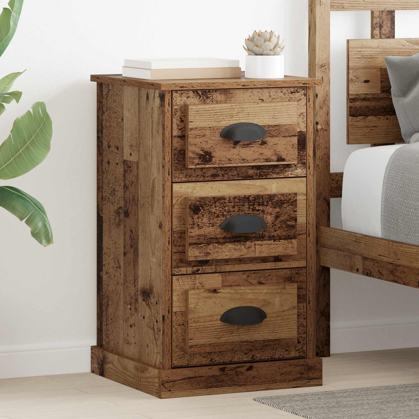 Nattbordskap Gamle tre 39 x 39 x 67,5 cm Konstruert tre