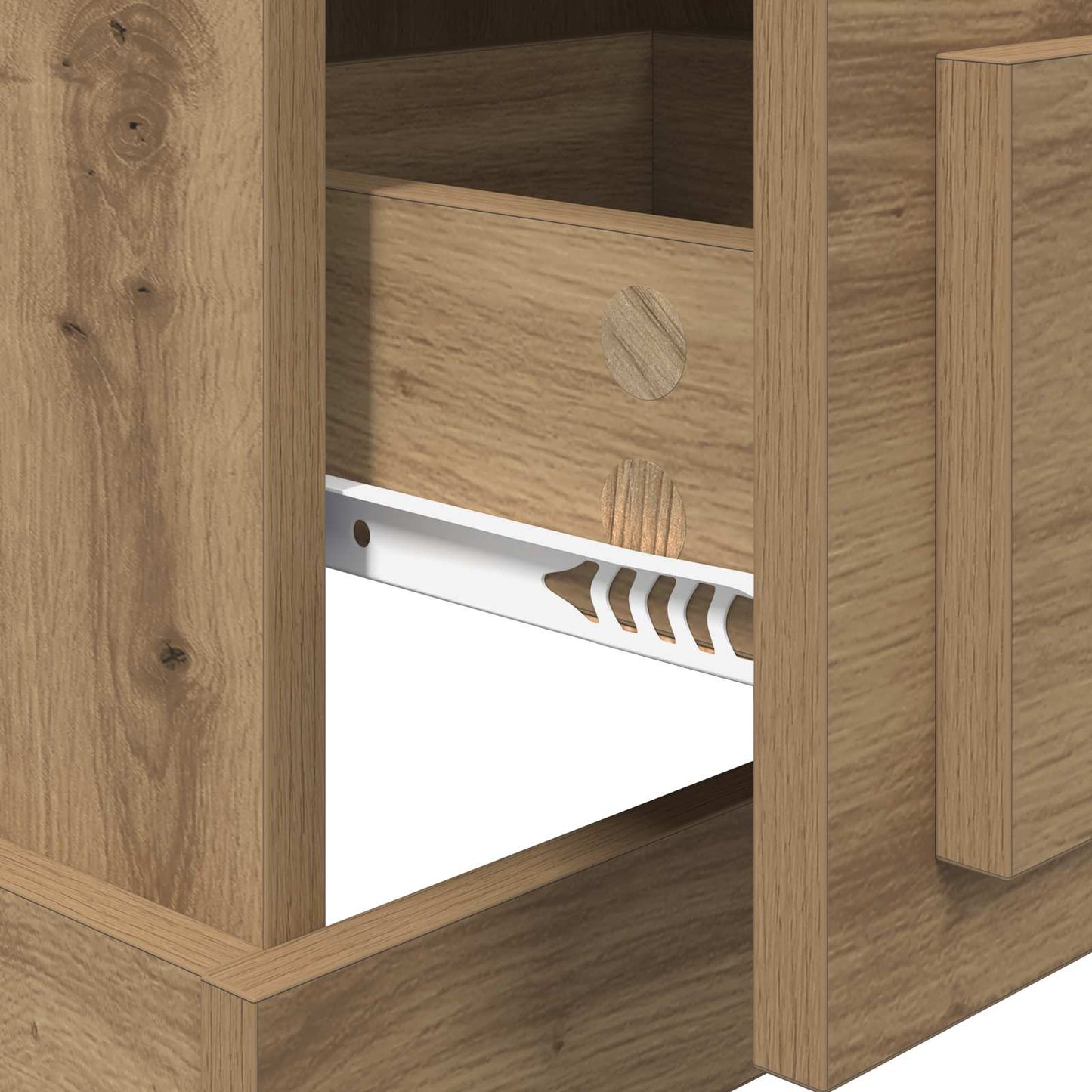 Nattbordskap Artisan Eik 39 x 39 x 67,5 cm Konstruert tre