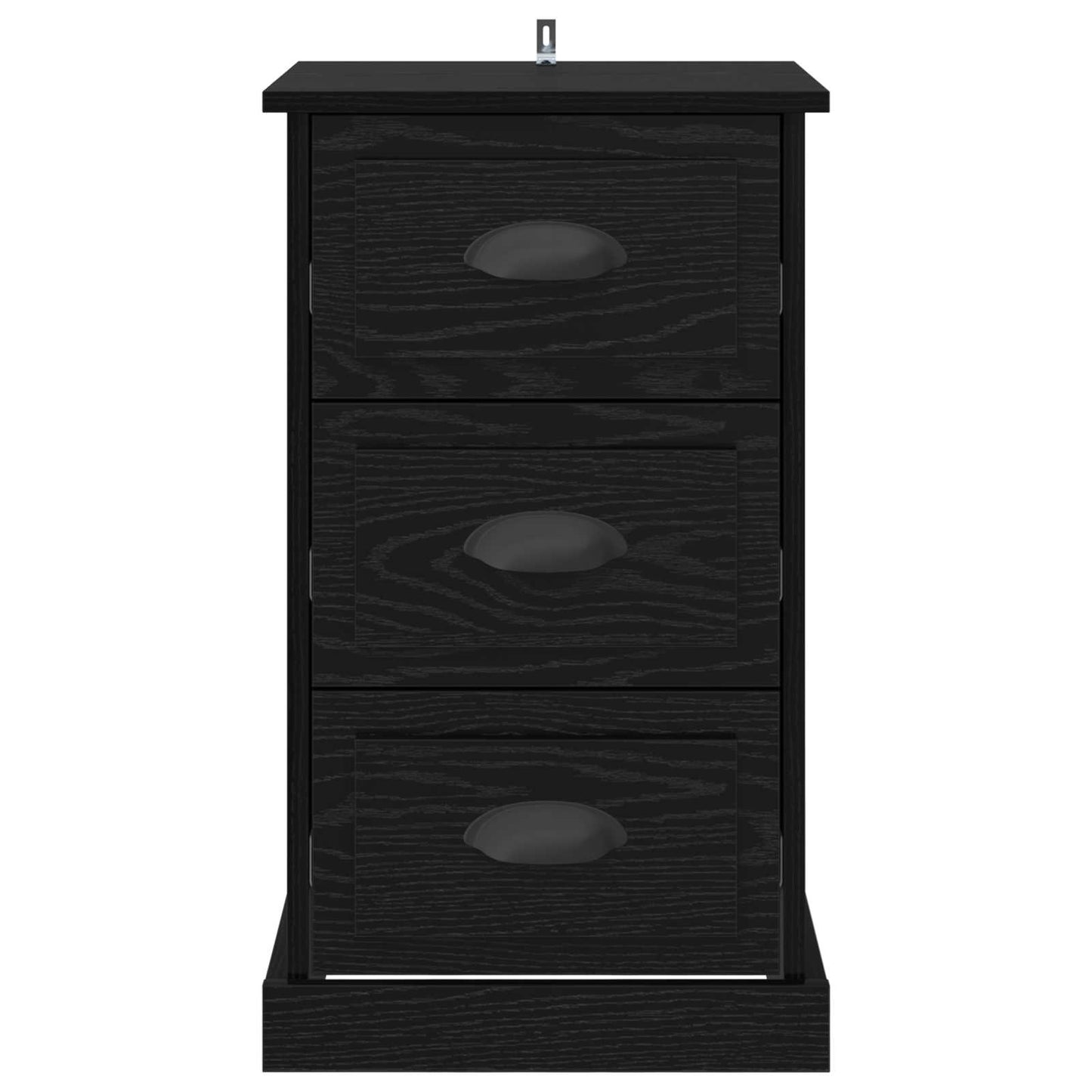 Nattbordskap Svart Eik 39 x 39 x 67,5 cm Konstruert tre