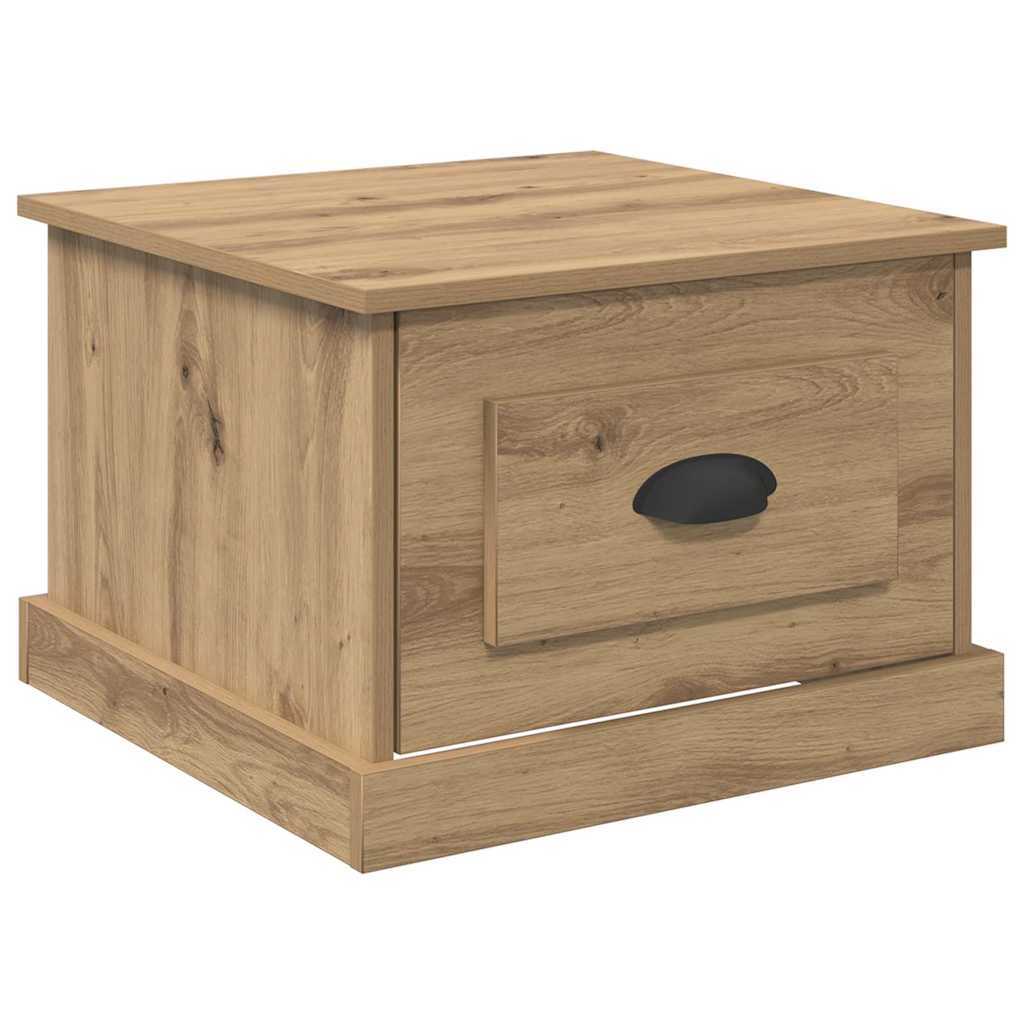 Kaffebord med skuff Artisan Eik 50 x 50 x 35 cm Konstruert tre