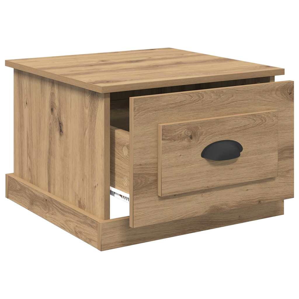 Kaffebord med skuff Artisan Eik 50 x 50 x 35 cm Konstruert tre